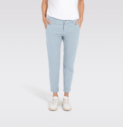 Pantalón Mac Chino Turn Up azul claro