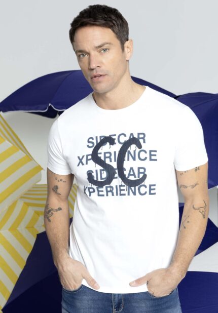 Camiseta Sidecar Angel blanco