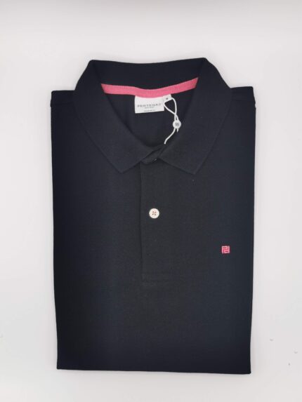 Polo Pertegaz piqué negro