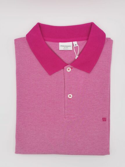Polo Pertegaz cuello combinado fresa
