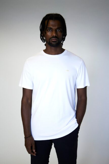 Camiseta Crocquer cotton/lyocell blanca
