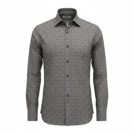 Camisa Corsare Candil estampada en tonos grises