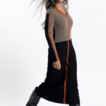 vestido mujer bmb co midi canale escote pico