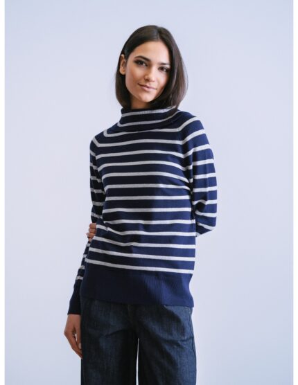 Jersey WNT Collection cuello alto rayas