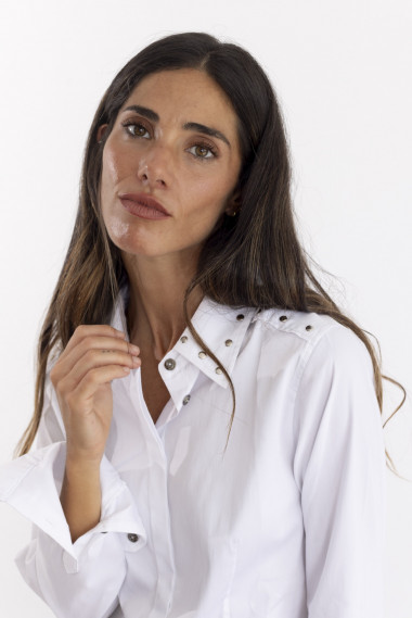 Camisa BMB & Co. blanca algodón Kale