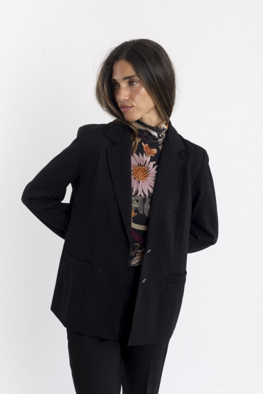 Blazer BMB & Co. Smart con brillos negra