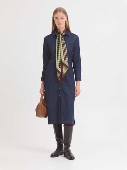 Vestido Nice Things tejano azul