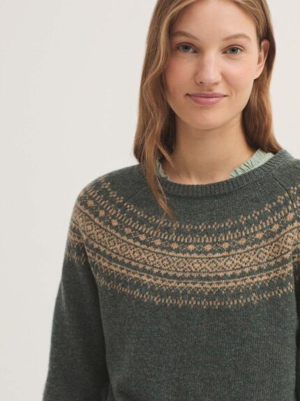 Jersey Nice Things jacquard greca en lana