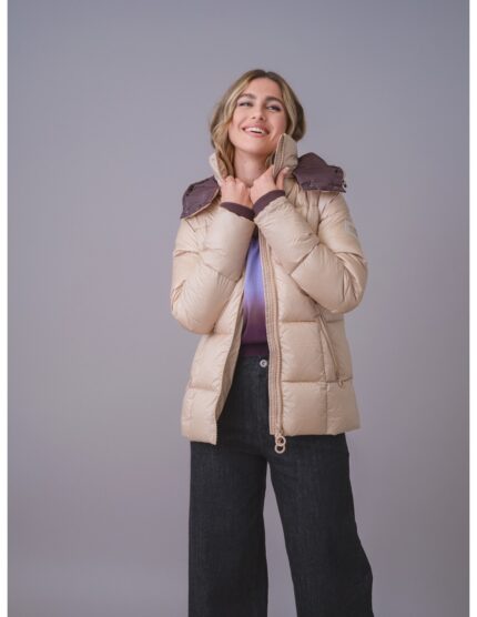 Parka corta WNT Collection capucha desmontable