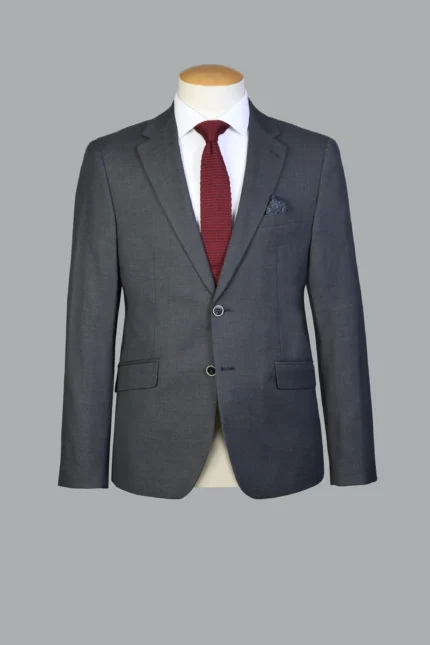 Traje Capelhi Pireo gris marengo falso liso semi slim fit