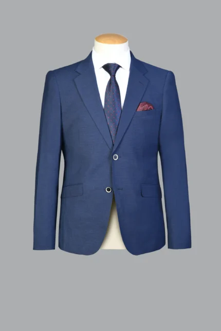 Traje Capelhi Oxford azul medio spandex semi slim fit