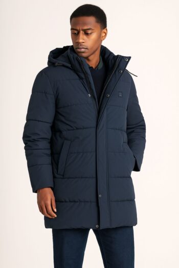 Bomber larga Gendive acolchada azul marino hombre