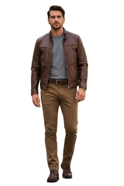 pantalón hombre Pertegaz espiga elástico beige