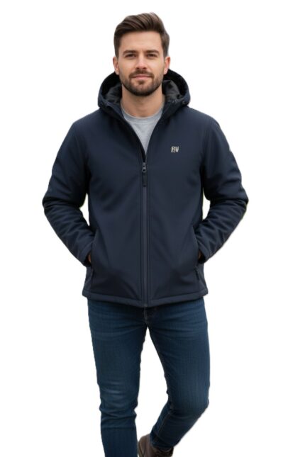 cazadora hombre gendive reversible azul marron