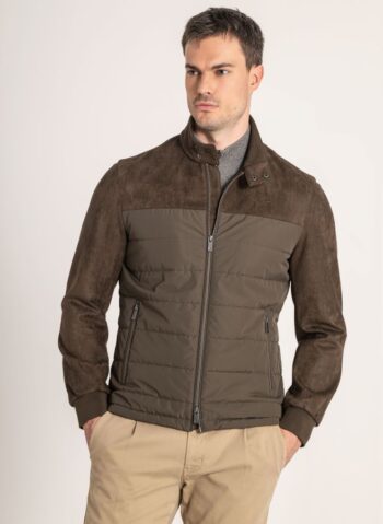 Cazadora hombre Gendive verde oscuro antelina