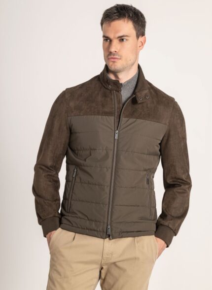 Cazadora hombre Gendive verde oscuro antelina