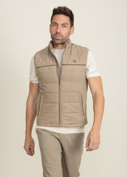 Chaleco Bicycle Murcia beige antelina