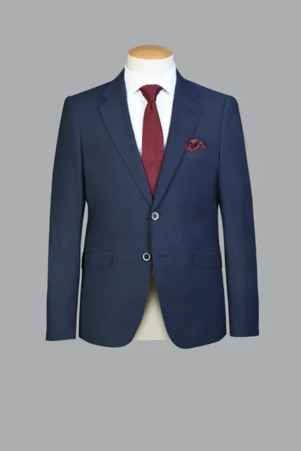 Traje Capelhi Oxford azul marino spandex semi slim fit