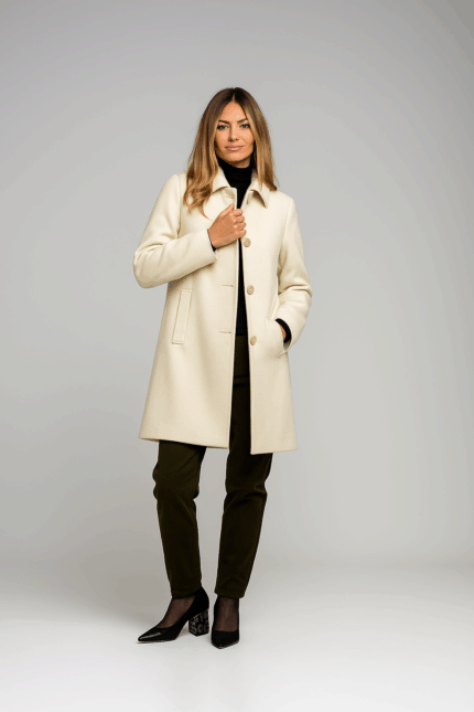 Abrigo mujer crudo Rever Mile slim