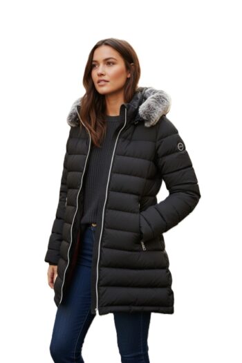 Parka larga mujer Donjaz Laida negra Lucas LCS Benissa