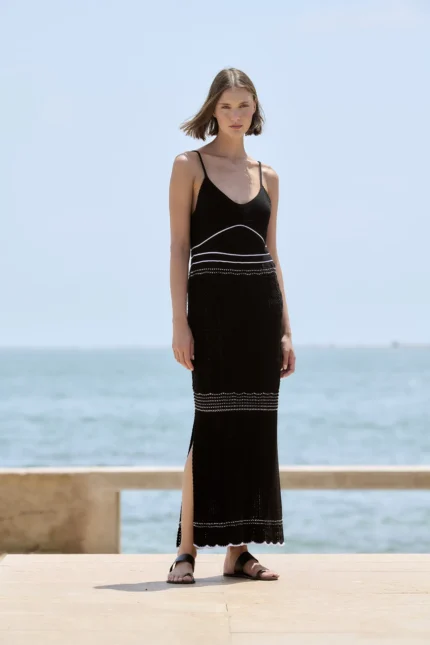 Vestido largo mujer tirantes punto Sita Murt Lucas LCS Benissa