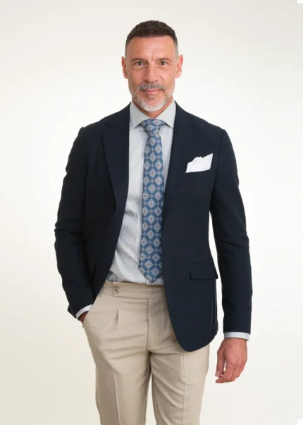 americana regular fit hombre marino lino clemente Lucas LCS Benissa