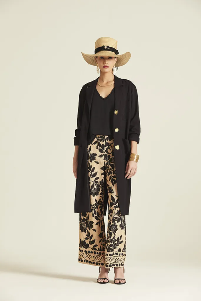 124480 (2) Pantalón estampado botánico mujer arena Event by Oky