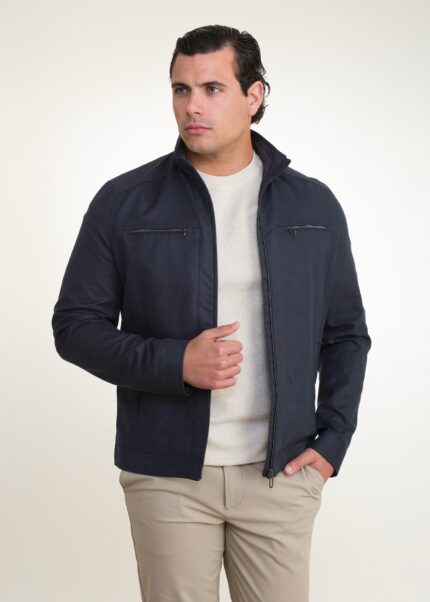 parka de hombre Lino Clemente marino antelina