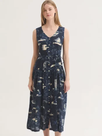 Vestido Midsummer Books mujer Nice Things azul marino
